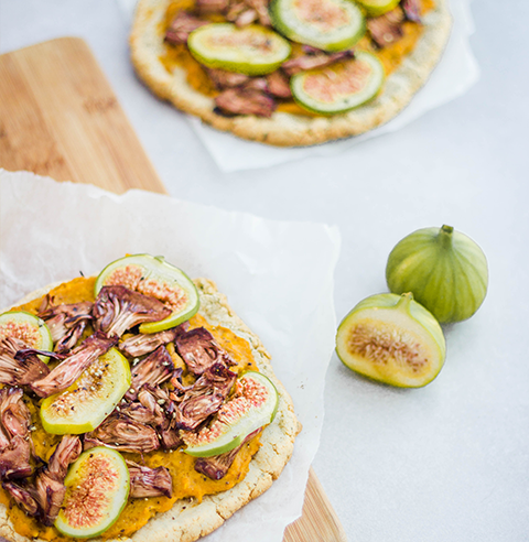 Jackfruit, Fig and Butternut Squash Pizza made with Pizza Dough Mix Recipe