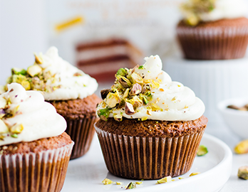 Lemon Pistachio Cupcakes made with Vanilla Cupcake & Cake Mix Recipe