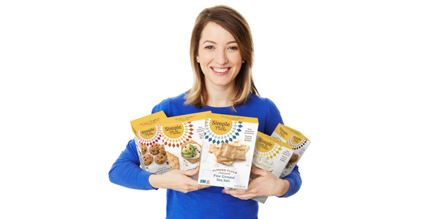 CEO Katlin Holding Boxes of Simple Mills Products