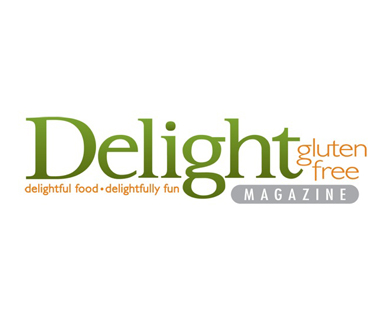 Delight Gluten Free Magazine Logo delightful food, delightfully fun 