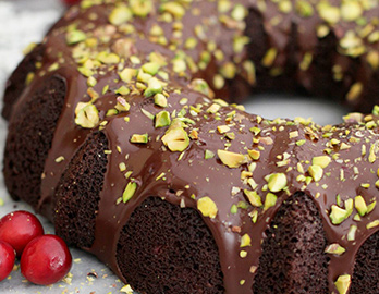 Cranberry Pistachio Bundt Cake made with Almond Flour Baking Mix Chocolate Muffin & Cake Recipe
