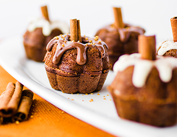 Pumpkin Spice Latte Mini Pumpkins made with Almond Flour Baking Mix Pumpkin Muffin & Bread