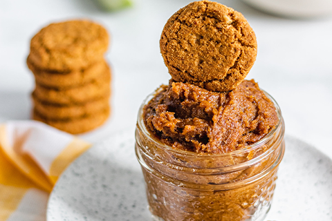 Vegan Homemade Cookie Butter made with Crunchy Toasted Pecan Cookies Recipe