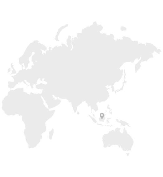 Map of South East Asia where Coconut Oil is produced 