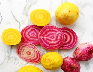 beetscrop.jpg Sliced and whole yellow and red beets are a nutrient dense vegetable