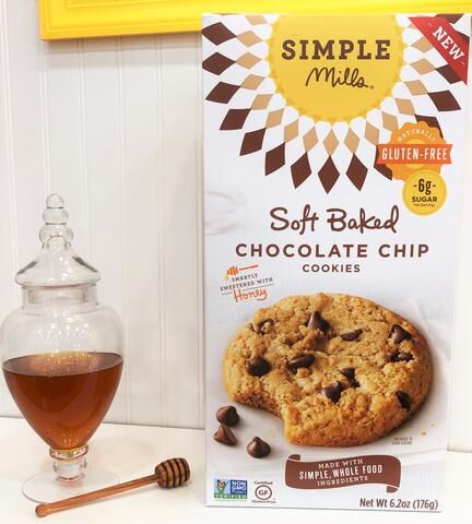 Soft Baked Chocolate Chip Cookies are sweetened with honey, nothing artificial ever, the best cookies