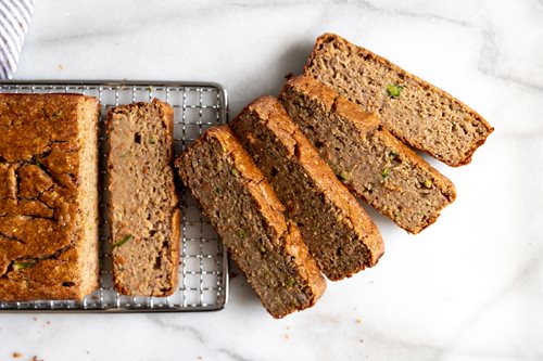 Zucchini Banana Bread made with Almond Flour Baking Mix Banana Muffin & Bread