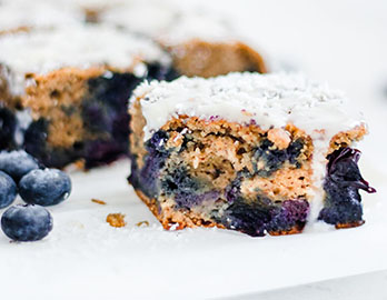 Blueberry Banana Breakfast Bars made with Almond Flour Baking Mix Banana Muffin & Bread Recipe