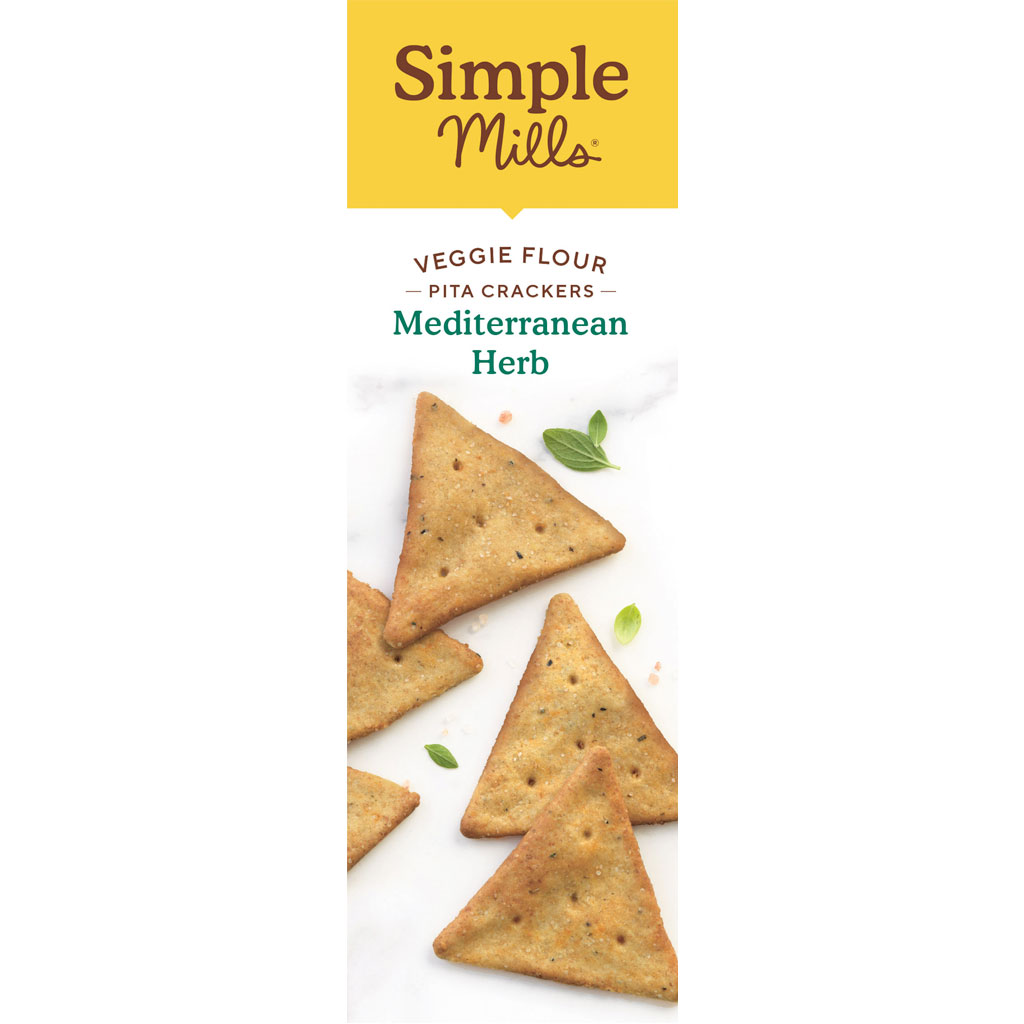 Mediterranean Herb Veggie Pita Crackers Feel what good food can do. Box side panel