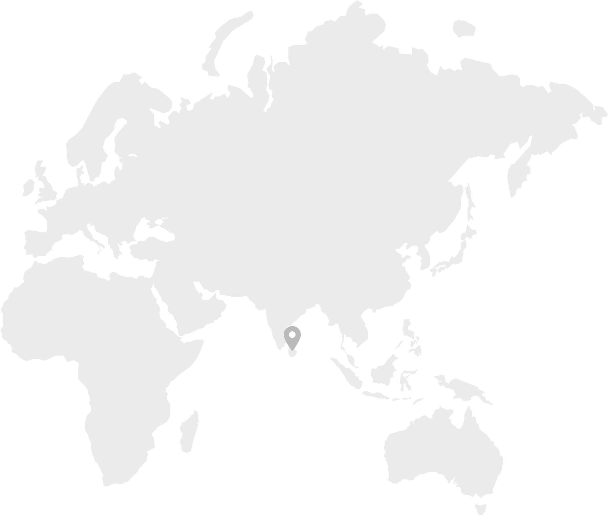 Map showing pin drop in Sri Lanka where Organic Spices are produced