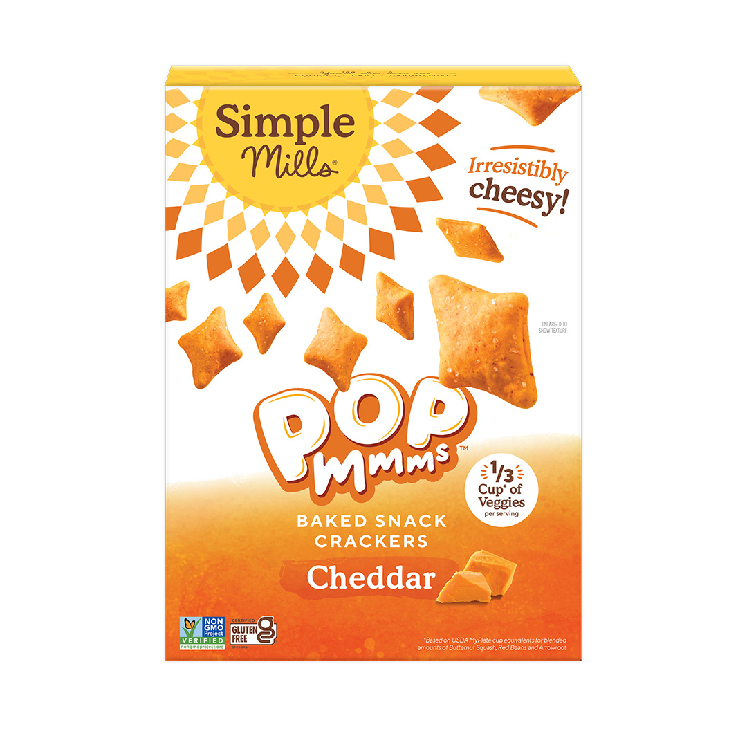 SimpleMills Simple Mills Pop Mmms Veggie Flour Baked Snack Crackers
