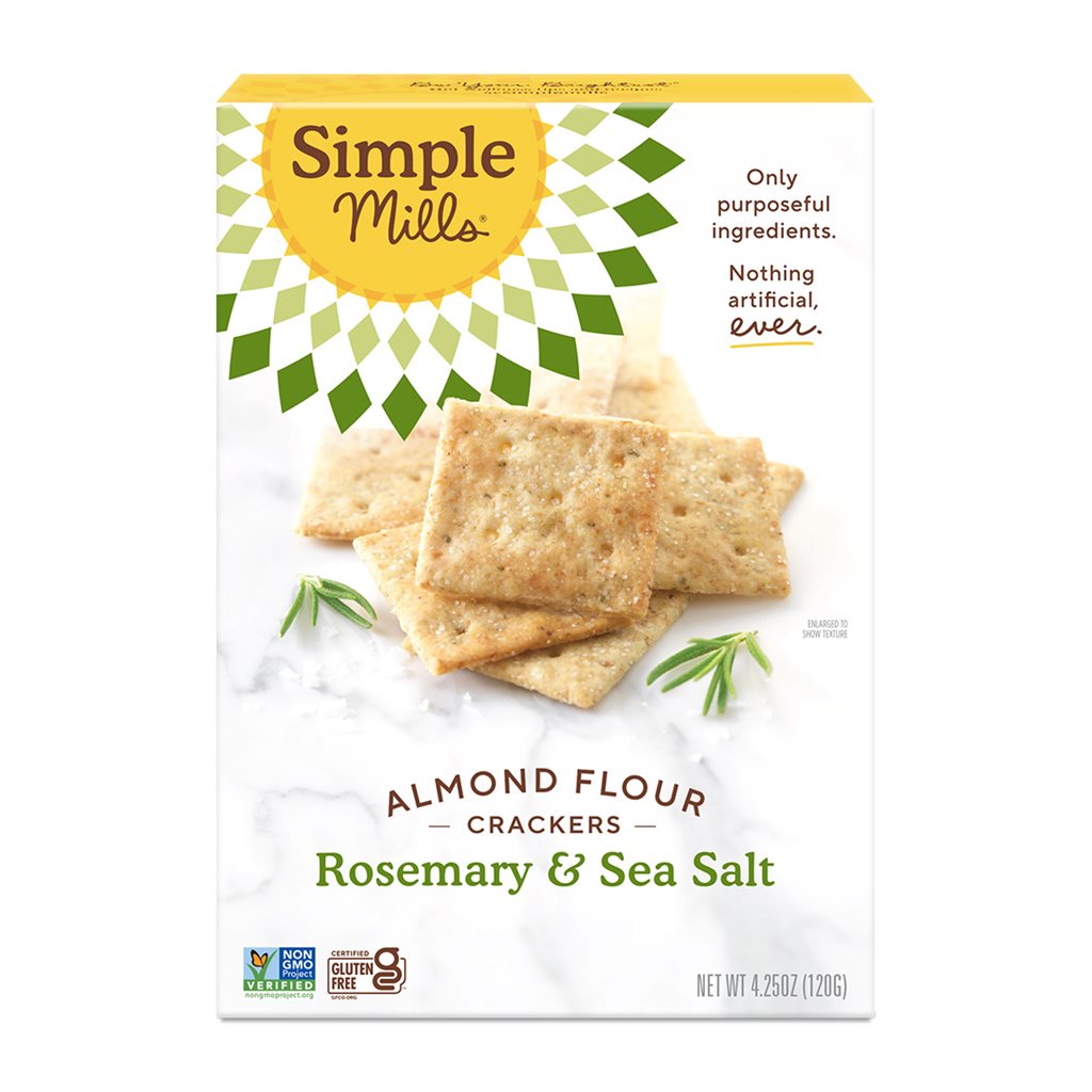 Almond Flour Crackers Rosemary & Sea Salt 